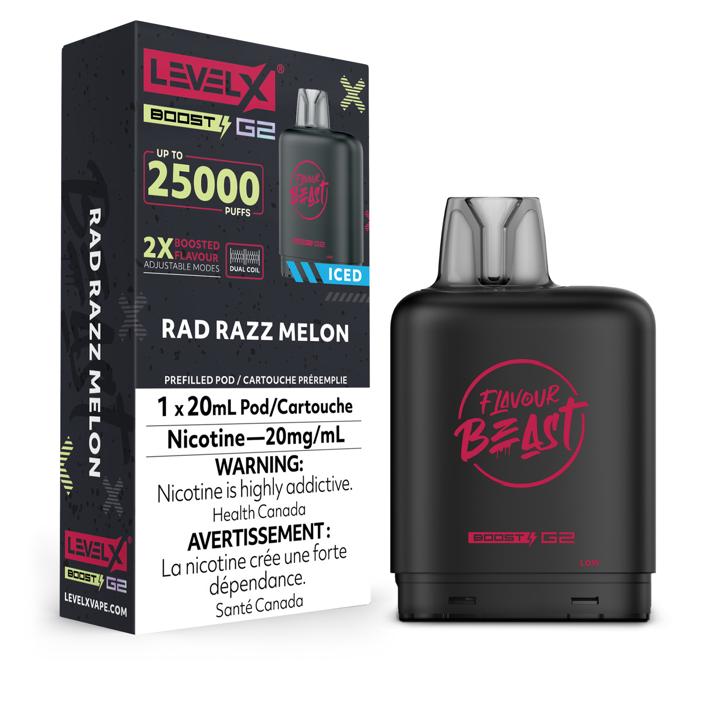 Level X Boost - Flavour Beast - Rad Razz Melon