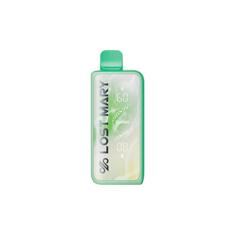 Lost Mary MT50K Turbo White Grape Ice disposable vape with 50,000 puffs and sleek design