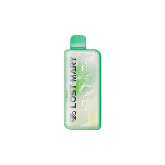 Lost Mary MT50K Turbo White Grape Ice disposable vape with 50,000 puffs and sleek design