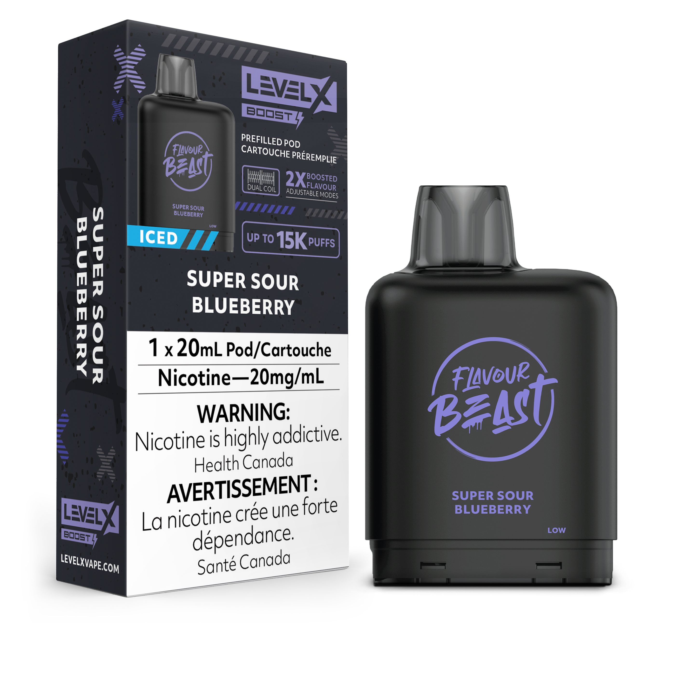 Level X Boost disposable vape pod with sleek modern design