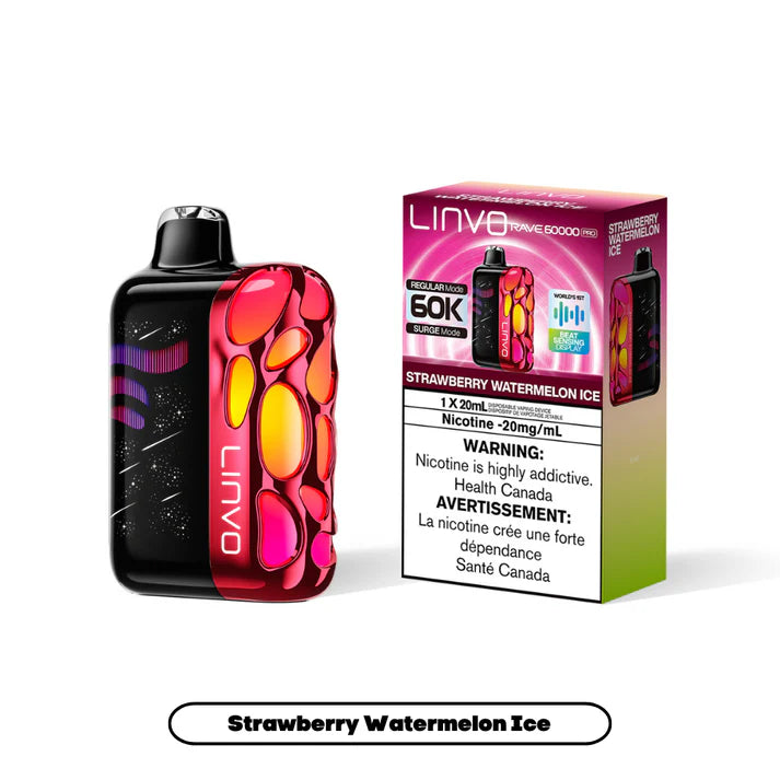 Linvo Rave 60000 Pro - Strawberry Watermelon Ice