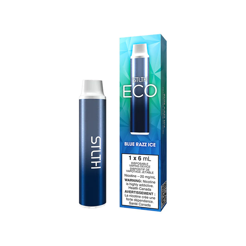 STLTH ECO disposable vape Canada — 6 mL pre-filled, 1000 mAh non-rechargeable battery, compact pocket-friendly design