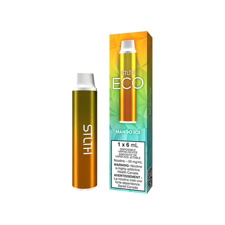 Discover the STLTH ECO Disposable — 6 mL e-liquid, 1000 mAh non-rechargeable battery, auto-draw simplicity and bold flavours for Canadian vapers.