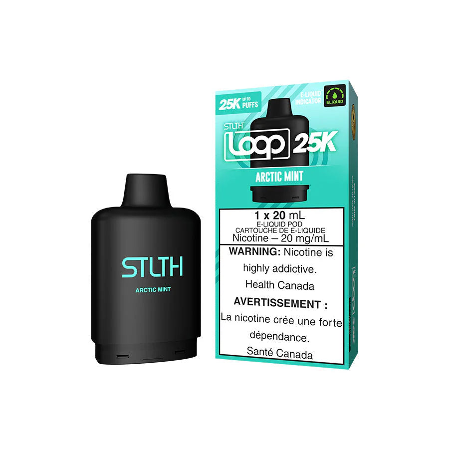 STLTH Loop 25K Arctic Mint 20mg 20mL E-Liquid Pod Cartridge