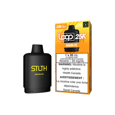 STLTH Loop 25K Banana Ice 20mg 20mL E-Liquid Pod Cartridge