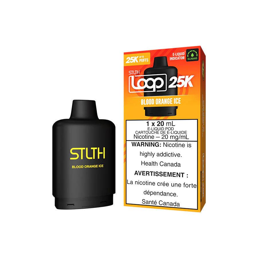 STLTH Loop 25K Blood Orange 20mg 20mL E-Liquid Pod Cartridge