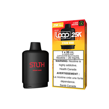 STLTH Loop 25K Strawnana 20mg 20mL E-Liquid Pod Cartridge