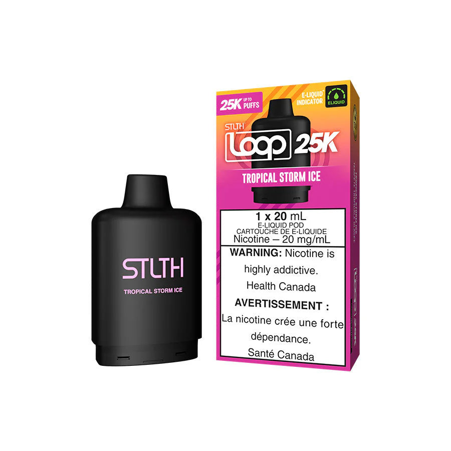 STLTH Loop 25K Tropical Storm Ice 20mg 20mL E-Liquid Pod Cartridge