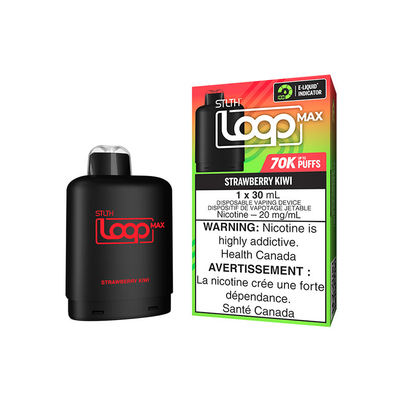 STLTH Loop Max 70K Strawberry Kiwi 20mg 30mL Disposable Vape Pod