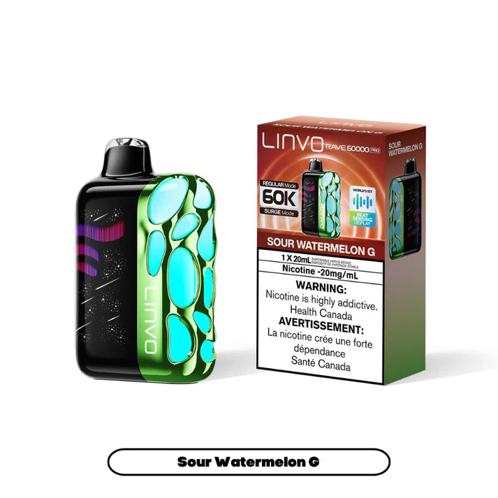 Linvo Rave 60000 Pro - Sour Watermelon G