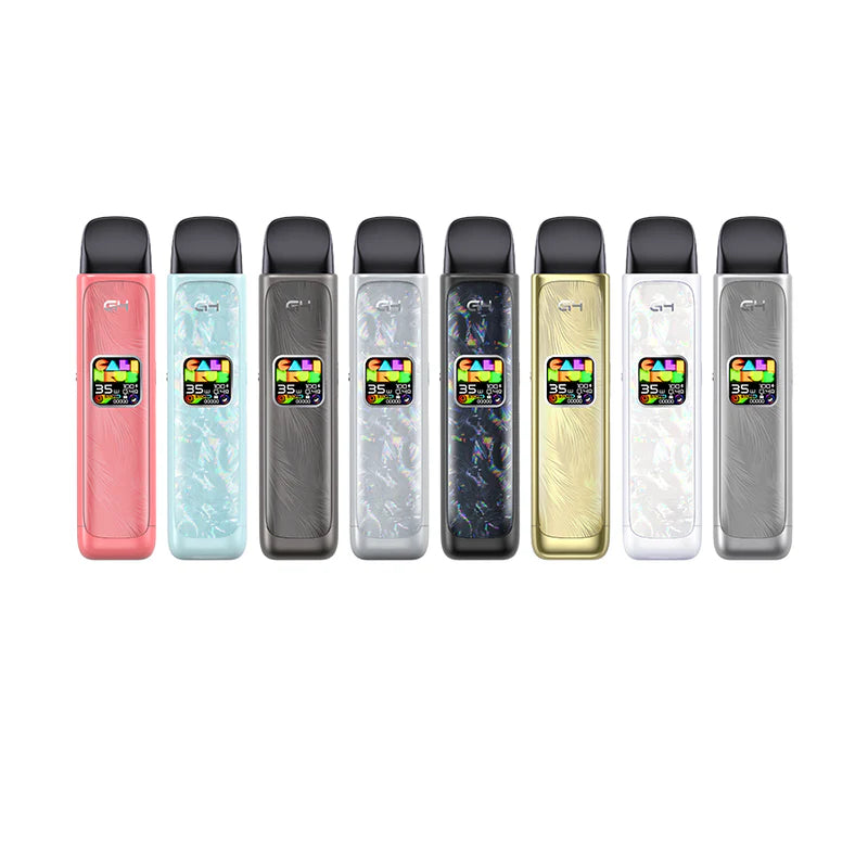 UWell Caliburn G4 Pod Kit in various colors, showcasing its sleek design and functionality.