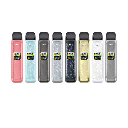 UWell Caliburn G4 Pod Kit in various colors, showcasing its sleek design and functionality.