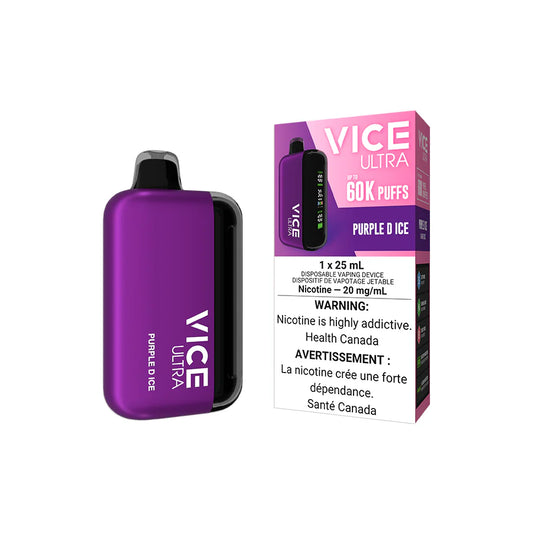 Vice Ultra disposable vape with high puff count and sleek portable design