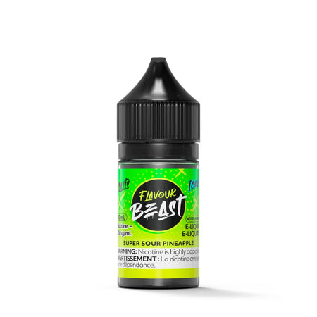 Flavour Beast Super Sour Pineapple Salts 30mL salt nicotine e-liquid bottle