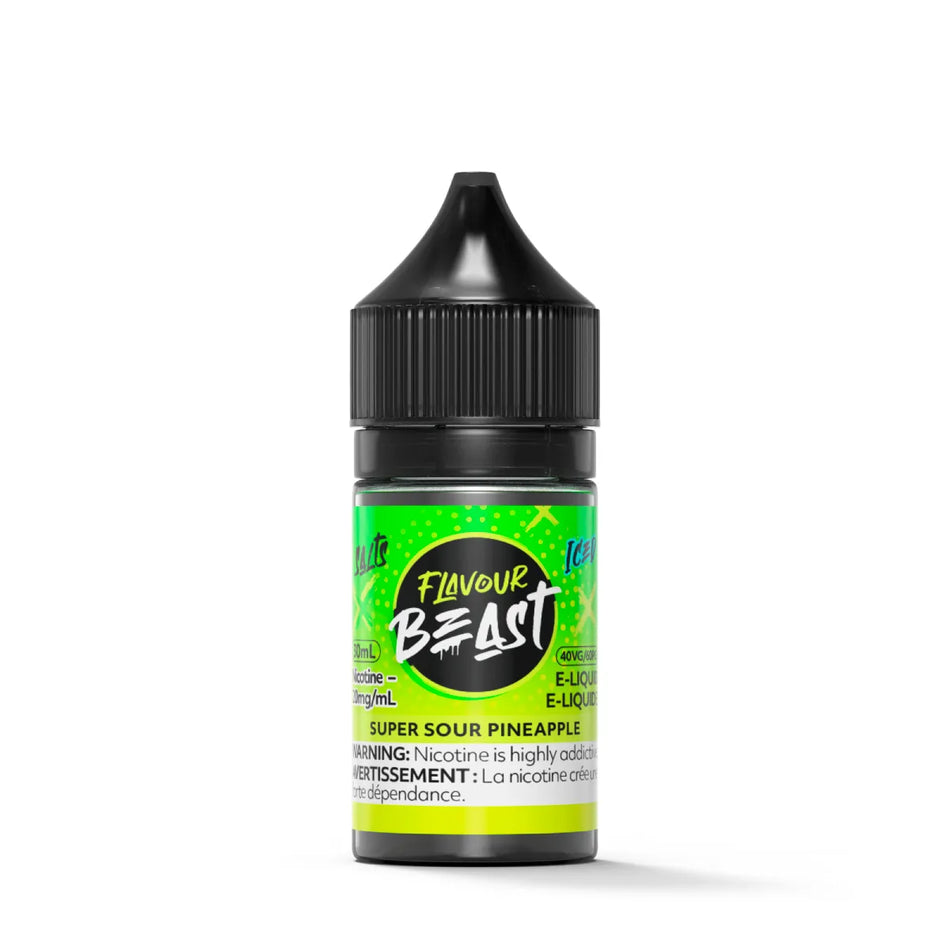 Flavour Beast Super Sour Pineapple Salts 30mL salt nicotine e-liquid bottle