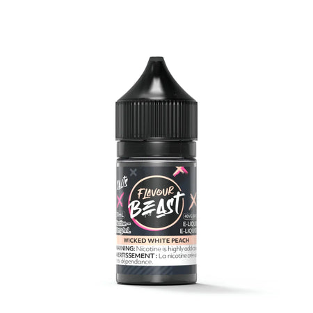 Flavour Beast Wicked White Peach Salts 30mL salt nicotine e-liquid bottle