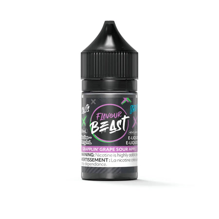 Flavour Beast Grapplin' Grape Sour Apple Iced Salts 30mL salt nicotine e-liquid bottle