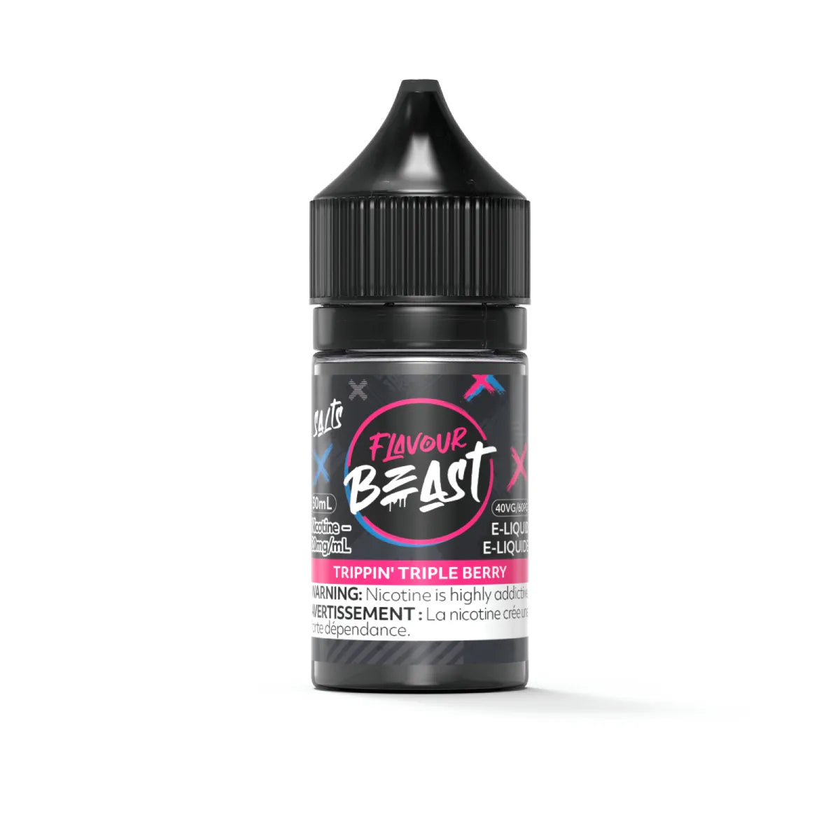 Flavour Beast Trippin' Triple Berry Salts 30mL salt nicotine e-liquid bottle