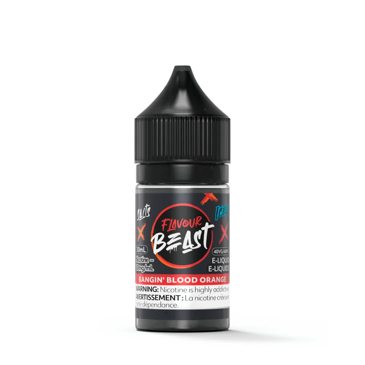 Flavour Beast Bangin' Blood Orange Salts 30mL salt nicotine e-liquid bottle