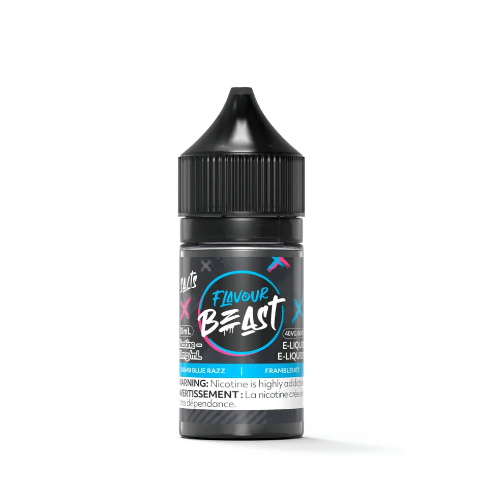 Flavour Beast Bomb Blue Razz Salts 30mL salt nicotine e-liquid bottle