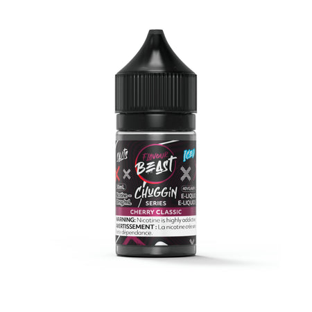 Flavour Beast Chuggin' Cherry Classic Salts 30mL salt nicotine e-liquid bottle