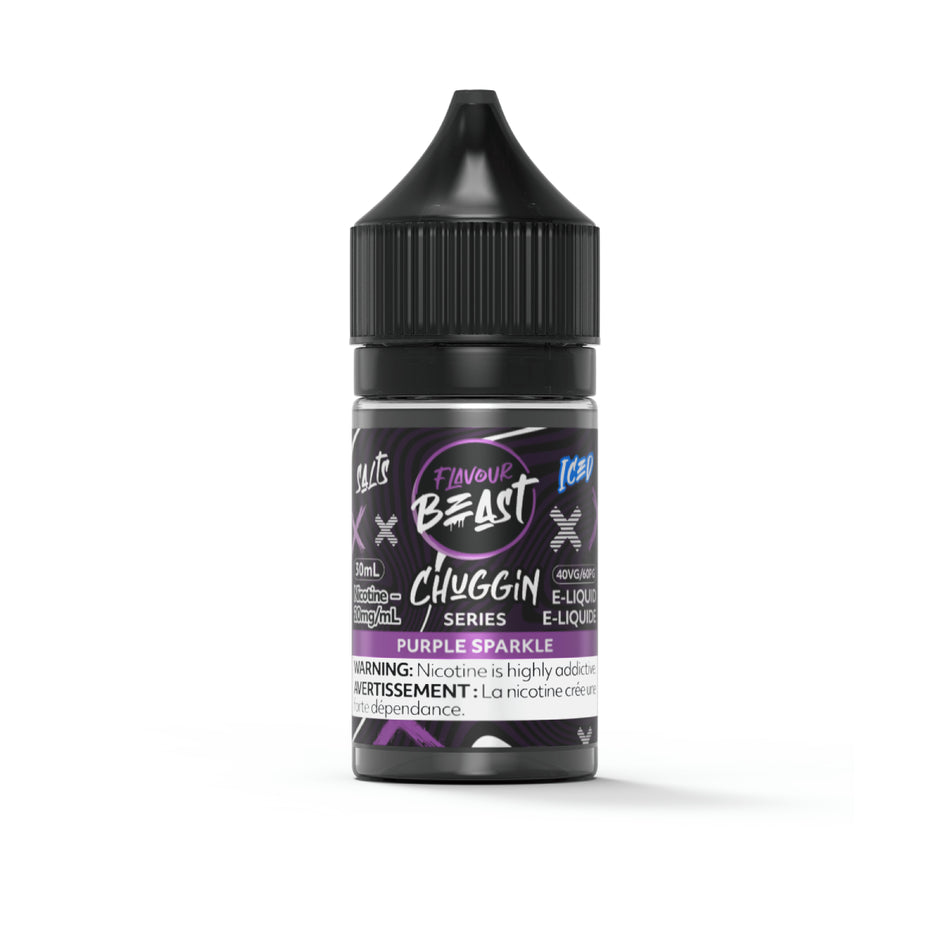 Flavour Beast Chuggin' Purple Sparkle Salts 30mL salt nicotine e-liquid bottle
