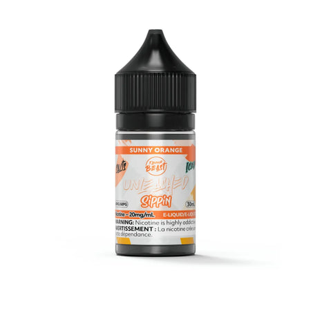 Flavour Beast Unleashed Sunny Orange Salts 30mL salt nicotine e-liquid bottle and box
