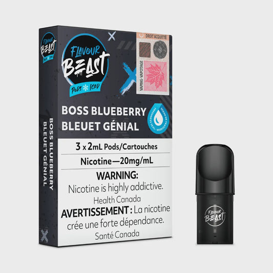 Flavour Beast - Boss Blueberry Pods - 6mL/Pack