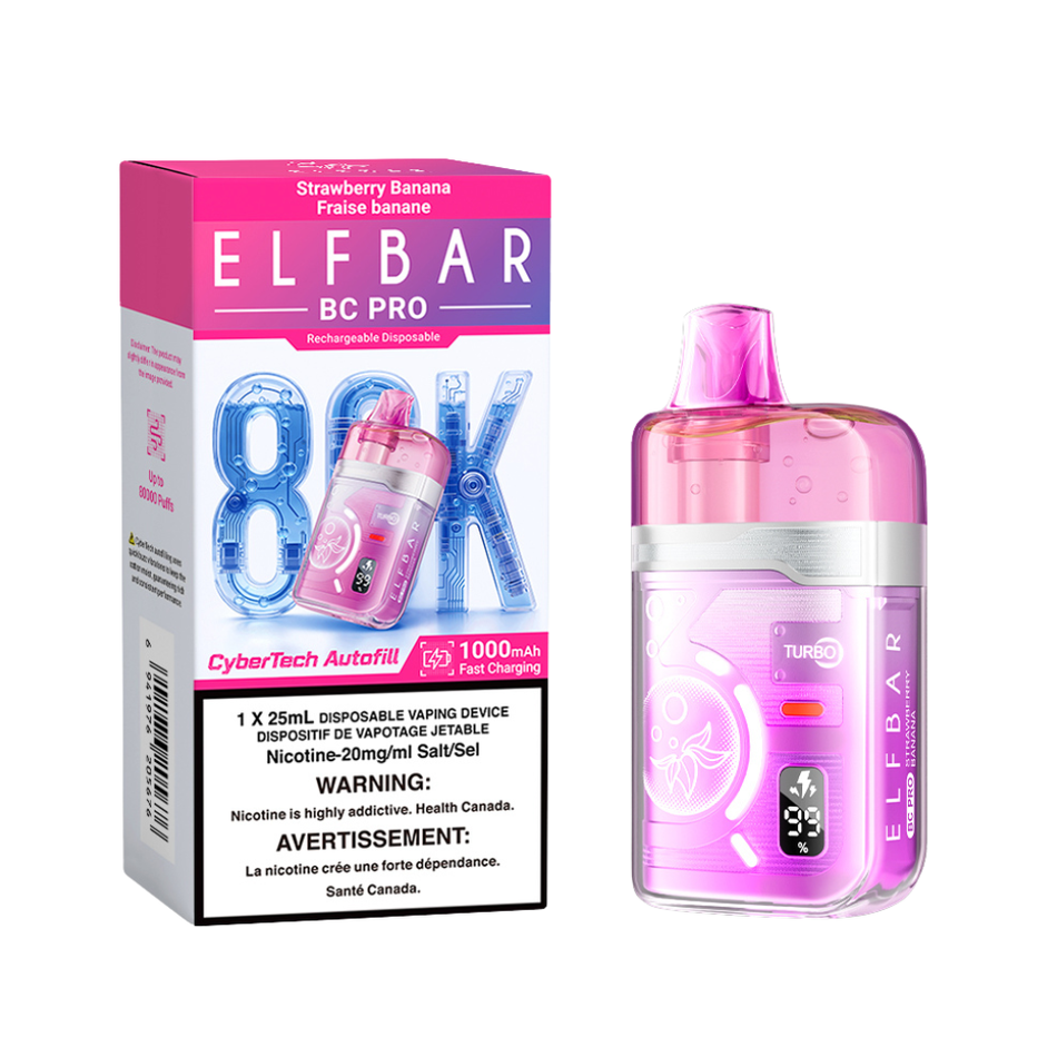Elf Bar BC Pro 80K Disposable Vape - Strawberry Banana