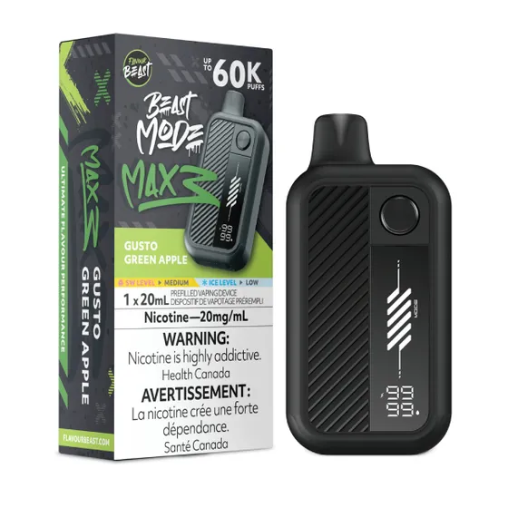 Flavour Beast Beast Mode Max 3 -  Gusto Green Apple