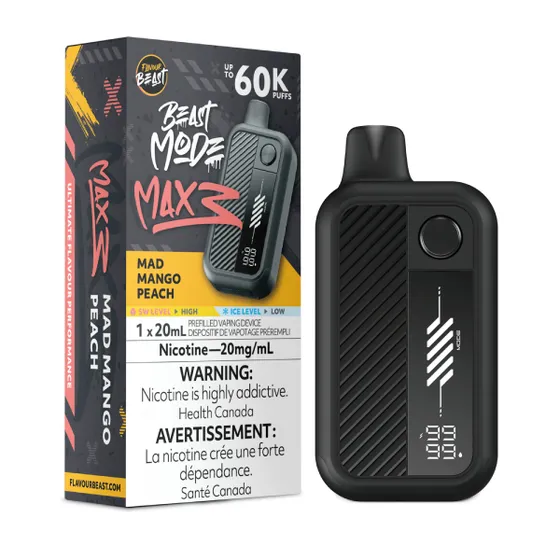Flavour Beast Beast Mode Max 3 -  Mad Mango Peach