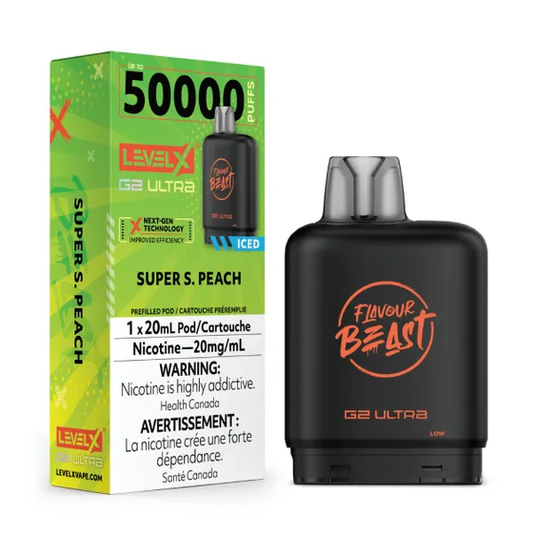 Level X G2 Ultra - Flavour Beast - Super S. Peach Iced