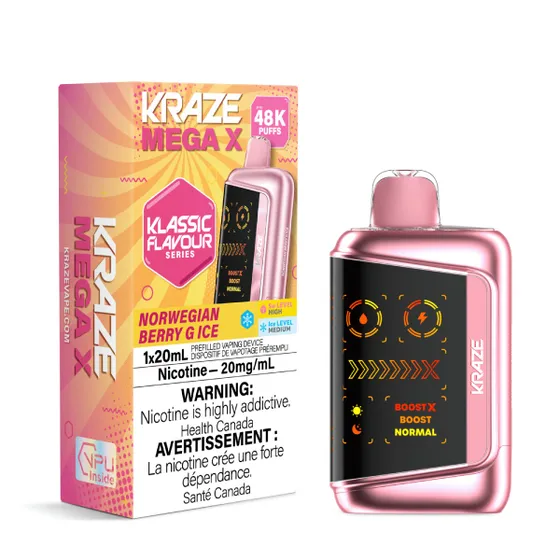 Kraze Mega X - Norwegian Berry G Ice