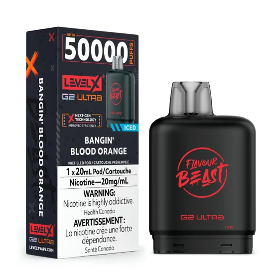 Level X G2 Ultra - Flavour Beast - Bangin' Blood Orange