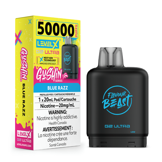 Level X G2 Ultra - Flavour Beast - Gushin Blue Razz