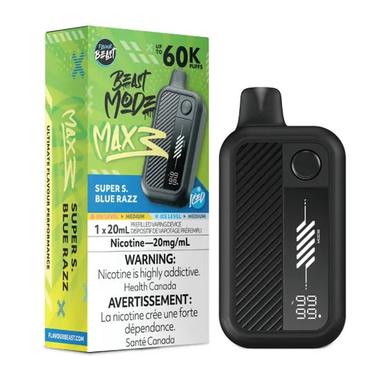 Flavour Beast Beast Mode Max 3 - Super S. Blue Razz Iced