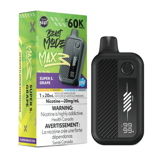 Flavour Beast Beast Mode Max 3 - Super S. Grape Iced