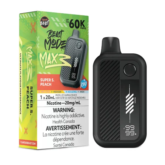 Flavour Beast Beast Mode Max 3 - Super S. Peach Iced