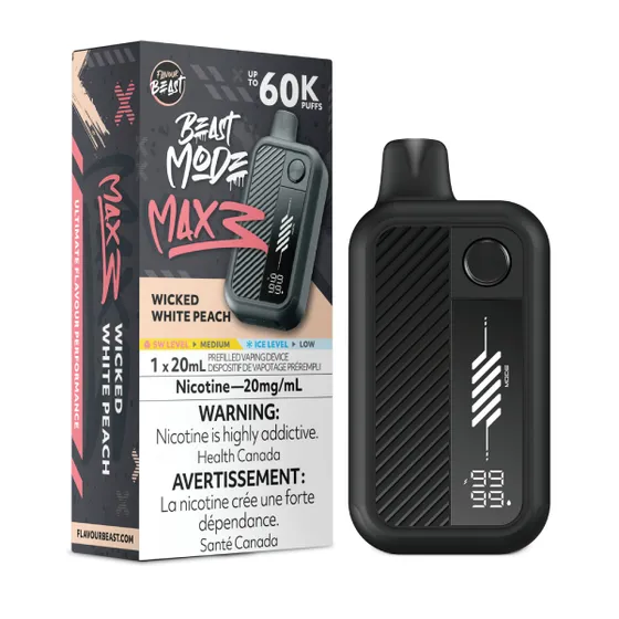 Flavour Beast Beast Mode Max 3 - Wicked White Peach