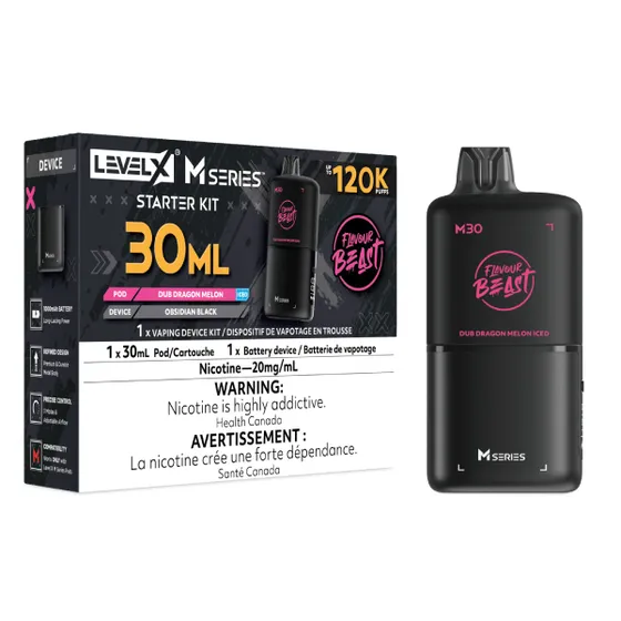 Level X Flavour Beast M Series Starter Kit - Dub Dragon Melon Iced