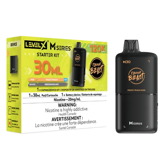 Level X Flavour Beast M Series Starter Kit - Frizzy Peach Iced