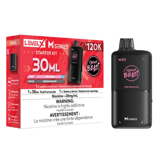 Level X Flavour Beast M Series Starter Kit - Pink Bomb Iced