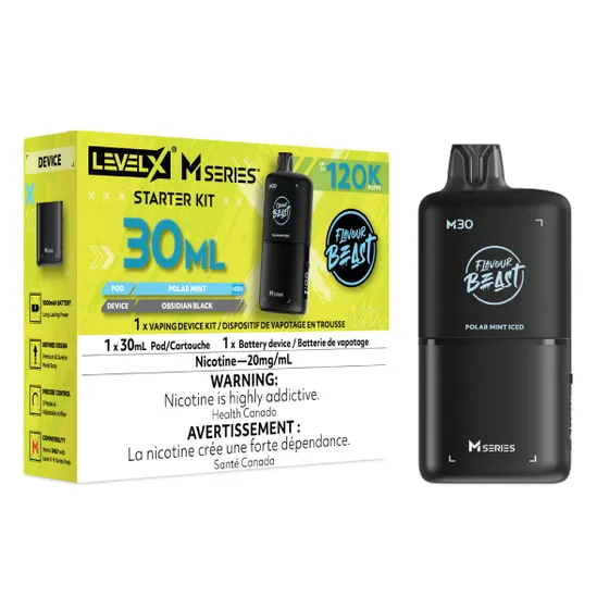 Level X Flavour Beast M Series Starter Kit - Polar Mint Iced