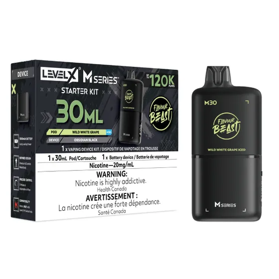 Level X Flavour Beast M Series Starter Kit - Wild White Grape Iced