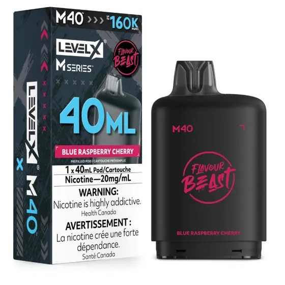 Level X Flavour Beast M Series 40ml - Blue Raspberry Cherry