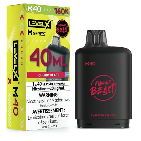 Level X Flavour Beast M Series 40ml - Cherry Blast Iced