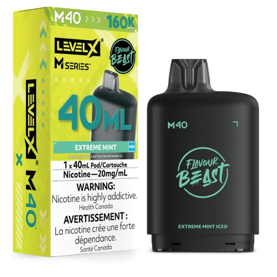 Level X Flavour Beast M Series 40ml - Extreme Mint Iced