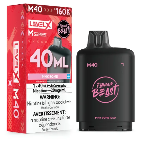 Level X Flavour Beast M Series 40ml - Pink Bomb Iced