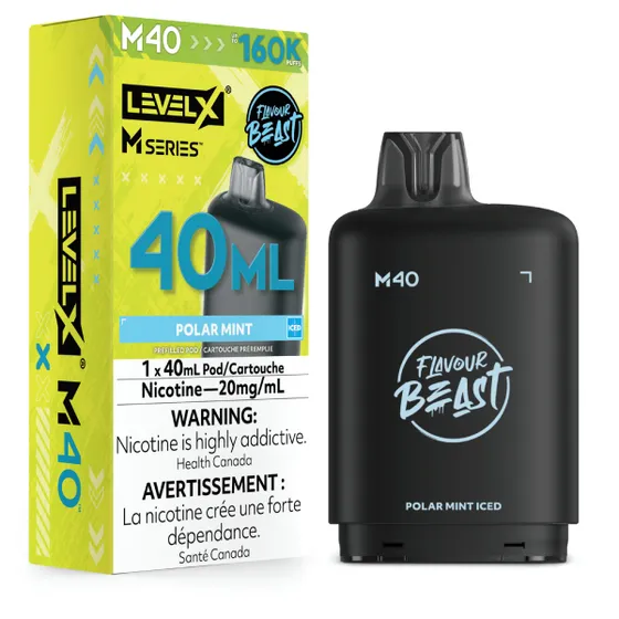 Level X Flavour Beast M Series 40ml - Polar Mint Iced