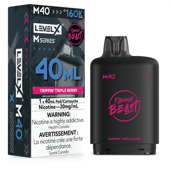 Level X Flavour Beast M Series 40ml - Trippin' Triple Berry